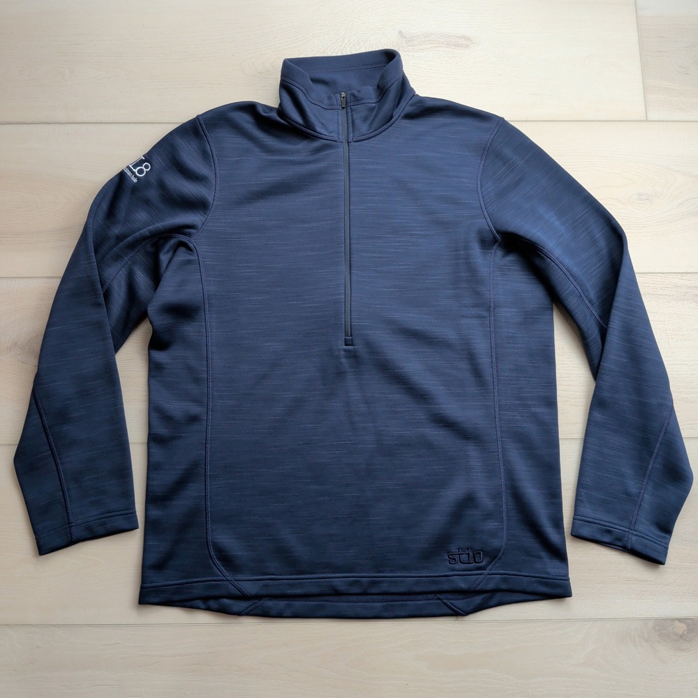 Stio Mountain Shadow Gannet Peak Half-Zip Mens L Blue 200676-410